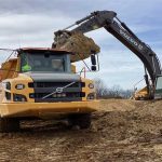 Fueling up our Dump Trucks for Meadows at Westmore