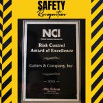Gaines and Company Receives NCI’s Risk Control Award of Excellence
